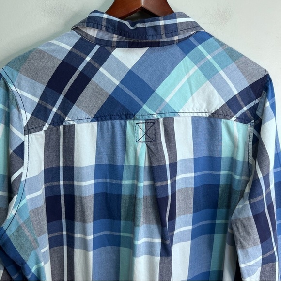 Pennington's DC Jeans Blue Plaid Button Down Shirt Size 1x - Picture 9 of 9